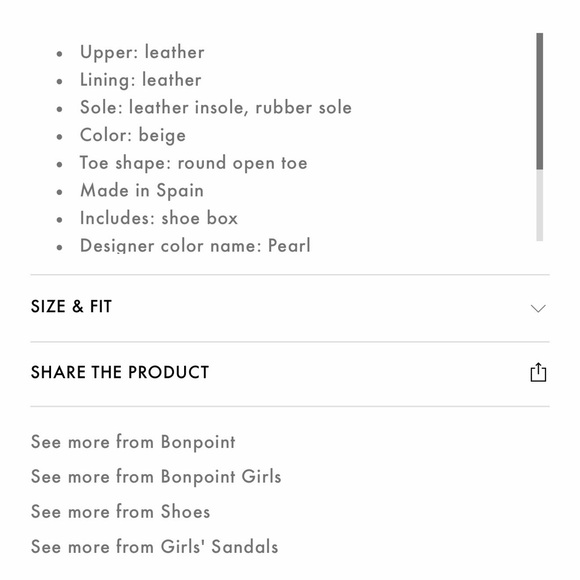 Bonpoint sandals 34 - Picture 6 of 7